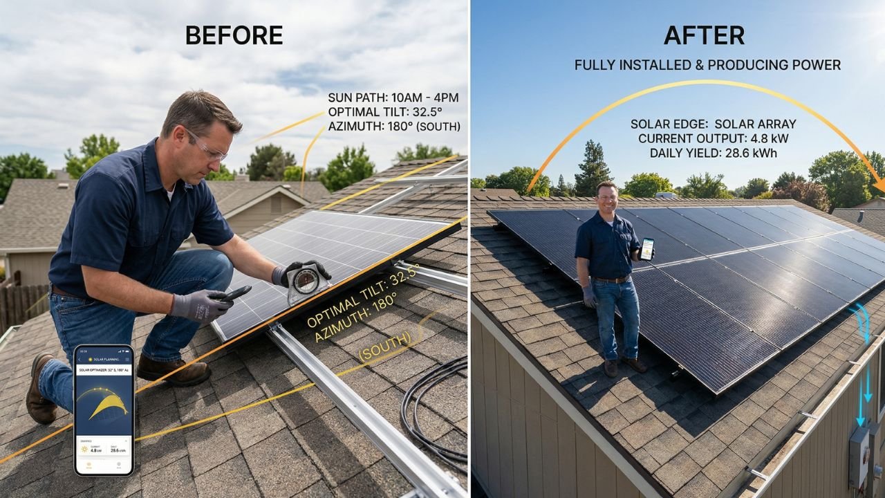 How to Get Solar Panels Azimuth and Declination Right